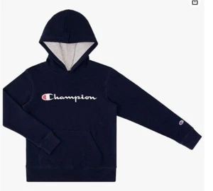 Champion Boys Hoodie for Kids Sweatshirt Fleece, Navy, Large - Picture 1 of 2