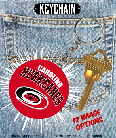 Carolina Hurricanes - Keychain - Choose From 12 Designs Cover