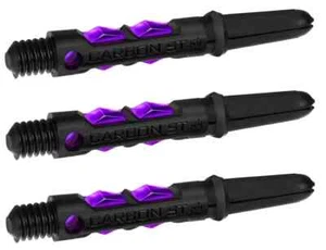 Alberi per freccette corti neri e viola CARBON ST: 1 set di 3 - Foto 1 di 5