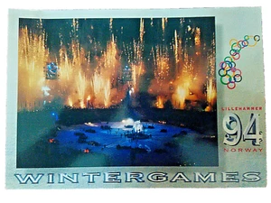 große Fotokarte/Postkarte " Olympische Winterspiele 1994 - Lillehammer/Norway" - Bild 1 von 8