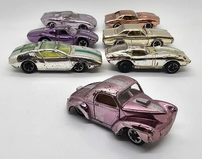 LOTTO 7 AURORA SCATOLA SIGARI CROMATA WILLYS MANGUSTA COUGAR FIREBIRD FORD GT SHELBY - Immagine 1 di 4