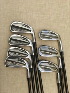 Titleist T100 2019 Irons/ 4-PW/ Black Onyx Stiff Flex AMT Tour White S300 Shafts - Picture 1 of 7