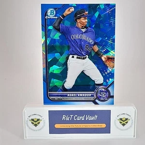 2022 Bowman Chrome Sapphire Draft Adael Amador RC #BDC-59 Colorado Rockies - Picture 1 of 2