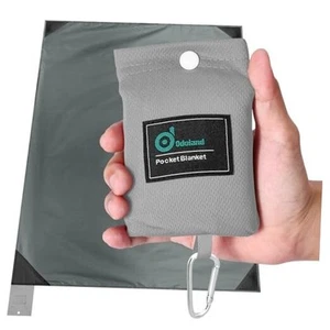 Beach Blanket Picnic Blanket, 43" x 63" SandProof Waterproof Outdoor Pocket - Picture 1 of 8
