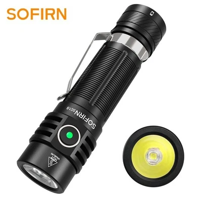 Sofirn SC18 SST40 1800lm flashlight with battery included - Black - Image 1 of 4
