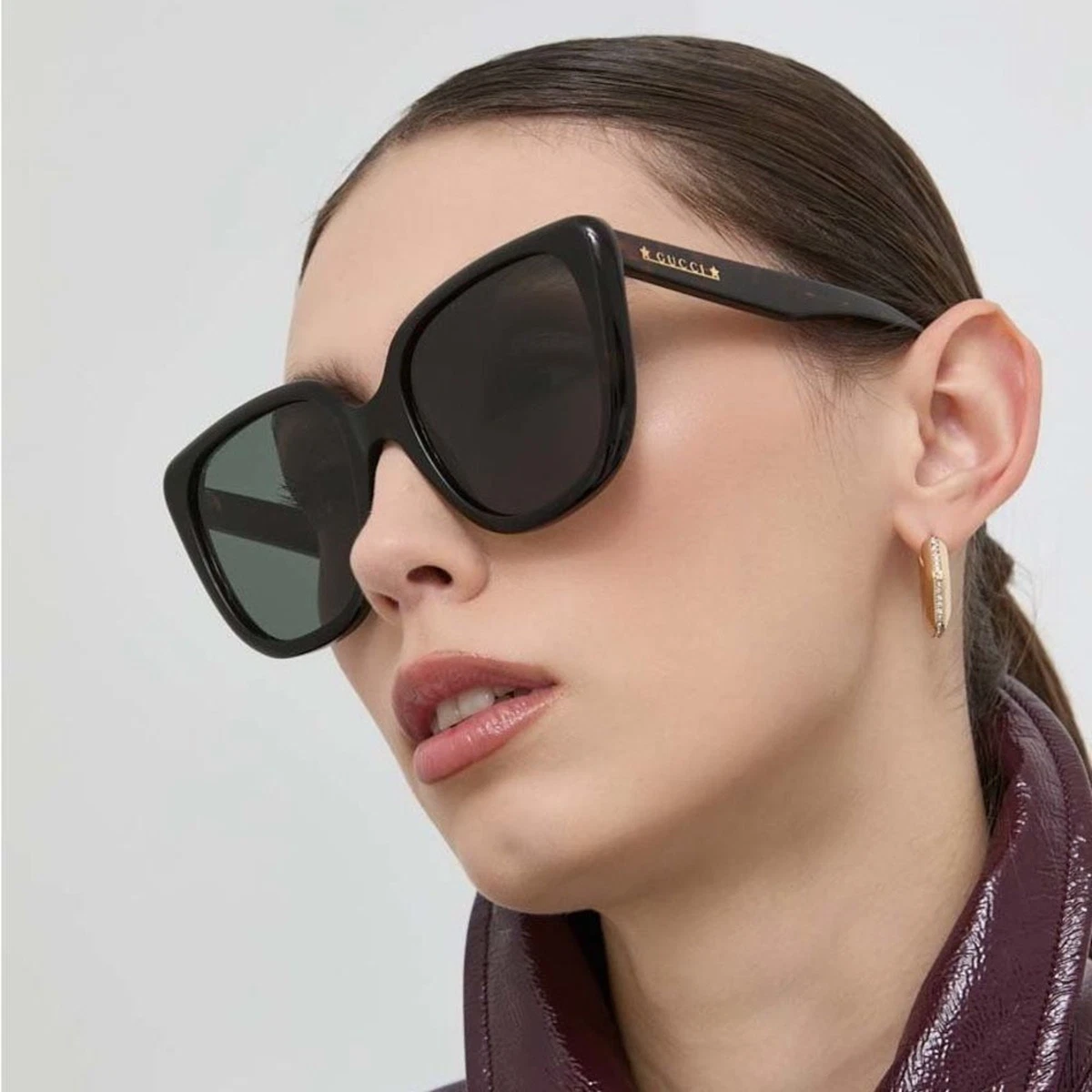 Gucci GG1169S 003 Sunglasses Havana Green Oversized Women Gucci GG1169S 003 Women main image 3
