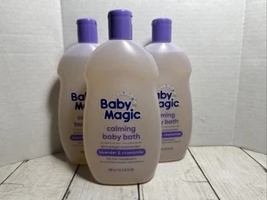 3- Baby Magic 16.5oz,Lavender & Chamomile Tear-Free, 16.5 Oz Calming Baby Bath - Picture 1 of 7