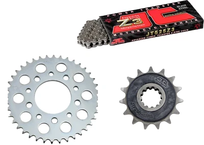 JT SPROCKET KIT/TRASMISSIONE HONDA SHADOW VT 600 90/07 JT CATENA 525 Z3 CORONA 44 PIGNONE 16