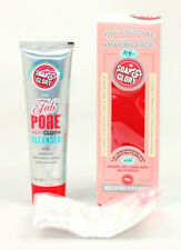 Soap & Glory The Fab Pore Hot Cloth Cleanser + Muslin Cloth 3.3 oz NIB