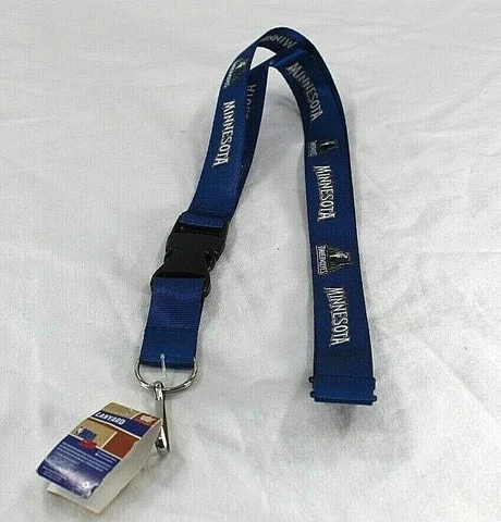 NBA Minnesota Timberwolves Blue Lanyard Key Chain W/ Detachable Buckle Cover
