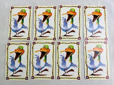 Duck Cards X8 Playing Piece Spares For Snorta Board Game Mattel - Image 1 of 2