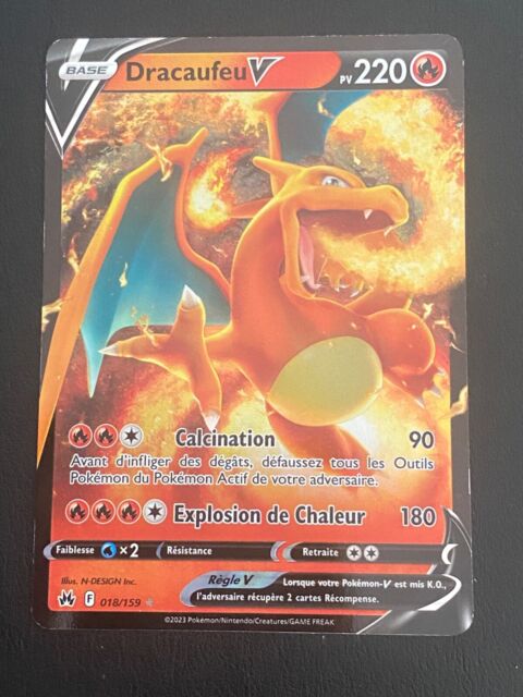 100Pcs NEW Pokemon VMAX English/French Cards Dracaufeu Pikachu