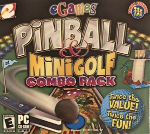 Pinball & Mini Golf Combo Pack Pc Brand New XP 30 Pinball Machines & 18 Holes
