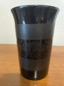 Harley Davidson Official Coffee Tea Mug Black with Black Design - Picture 1 of 10