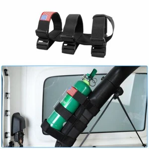Car Roll Bar Fire Extinguisher Holder Mount Bracket for Jeep Wrangler TJ JKU JL - Picture 1 of 12
