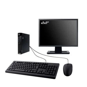 PC Lenovo M73 Tiny Ecran 22" Intel I3-4130T RAM 16Go SDD 240Go W11 Wifi - Photo 1/7