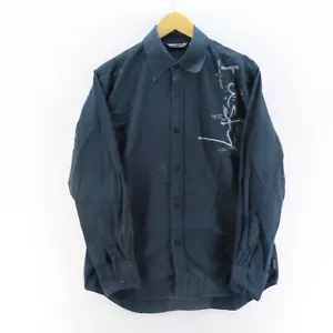 Rusty Shirt Mens Adult Size Small Blue Long Sleeve Button Up Casual - Picture 1 of 13