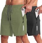 CANGHPGIN 2 Pack Mens Workout Athletic Shorts 7 inch Inseam Quick Dry Hiking Sho