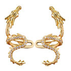  1 Pair of Dragon Earrings Statement Clip Earrings Bling Non Pierced Earrings