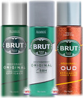 Brut Original Anti-Perspirant & Deodorant No Marks Spray Set of 3 x 200
