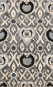 All-Over Art & Craft Wool/ Silk Oriental Area Rug Vegetable Dye Hand-knotted 5x7 - Picture 1 of 12