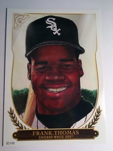 2018 Topps Gallery Hall of Fame Jumbo 5x7 Frank Thomas White Sox 02/49