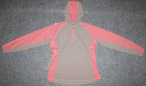 CLUB RIDE WOMEN'S SOLA SUN 1/4 ZIP Bike UPF 50 Hooded Lightweight sz L Shirt - Picture 1 of 7