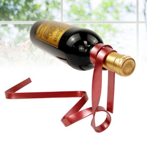  Iron Wine Bottle Holder Ribbon Suspension Wine Rack Personality Balance Bracket