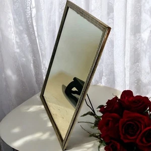 1940’s Standing Gold Framed Antique Mirror - Picture 1 of 10