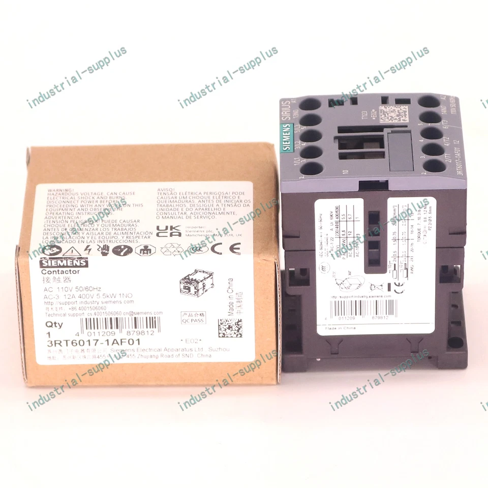 1PC Siemens 3RT6017-1AF01 Contactor AC110V FAST SHIP
