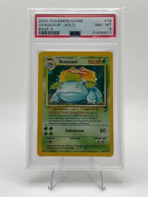 Venasaur голографическая редкая - 2000 покемонов базовый набор II 18/130 PSA 8 NM-MT - Изображение 1 из 2