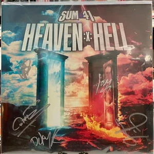 Álbum Sum41 Heaven X Hell firmado por pluma plateada 263/500 vinilo edición coleccionista - Imagen 1 de 11