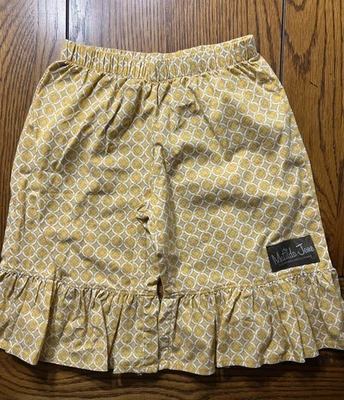 Matilda Jane Goldie Ruffles Girls Hotline Cropped Pants Size 2 - Image 1 of 3
