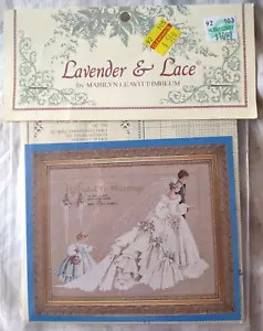 Lavender & Lace The Wedding Counted Cross Stitch Pattern - Picture 1 of 2