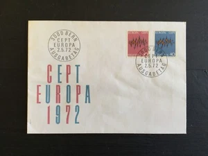 SWITZERLAND 1972 Europa CEPT FDC Bern FDI postmark (SW11) - Picture 1 of 1