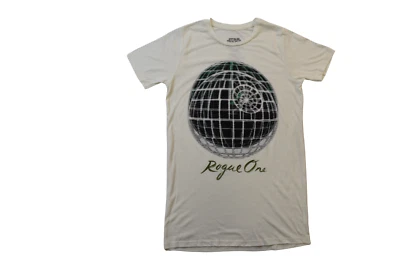 Might Fine Star Wars Mens Star Wars Rogue One Death Star White Soft Shirt New XS - Image 1 of 4