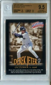 Fleer Million Dollar Moments #2 1997 Derek Jeter BGS 9,5 quad 9,5 con 10 Yankees - Imagen 1 de 2