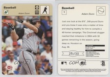 2005 Leaf Sportscasters Tan Batting Glove /30 Adam Dunn #1