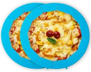 2 Pcs Adjustable Pie Crust Shield Silicone Protector Ring Bake Cover - Picture 1 of 12