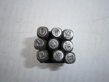 Punzoni di numeri da 6mm usati