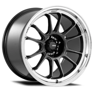 17x8 +40 Konig Hypergram 5x100 Metallic Carbon W/ Machined Wheels (Set of 4) - Picture 1 of 2