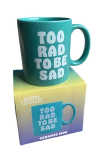 Official Good Luck Trolls Ceramic Coffee Mug 'Too Rad To Be Sad' - New In Box - Picture 1 of 3