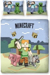 Minecraft Double Bedding Set Reversible Duvet Cover - Picture 1 of 2