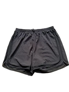 Avenue Women Black Drawstring Waist Sheer Hem Board Shorts Size 22 *NWTS* - Picture 1 of 10