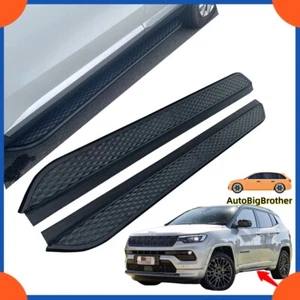 Fits for Jeep Compass 2023 2024 Fixed Running Boards Side Steps Pedals Nerf Bar - Picture 1 of 7