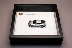 Arte de pared de coche fundido a presión modelo marco 3D 1:43 Porsche 911 991 Turbo - Imagen 1 de 13