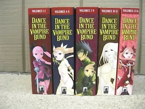 Lot 5 Dance in the Vampire Bund Omnibus All UNREAD 1-3 4-6 7-9 10-12 13-14 HTF - Picture 1 of 9