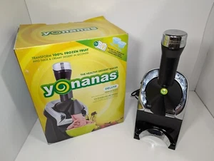 Yonanas Deluxe Model 988 Black And Chrome Healthy Desert Maker - Tested Working - Picture 1 of 4
