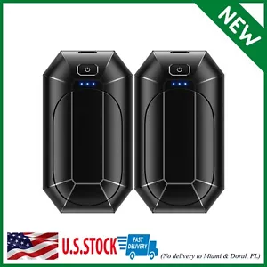 2 Pack Hand Warmers Rechargeable Portable Electric Hand Warmers Reusable USB - Picture 1 of 10