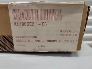 Avaya AL1905E21-E6 4800GTS-PWR 1000W AC P/S NA Nuevo - Imagen 1 de 3